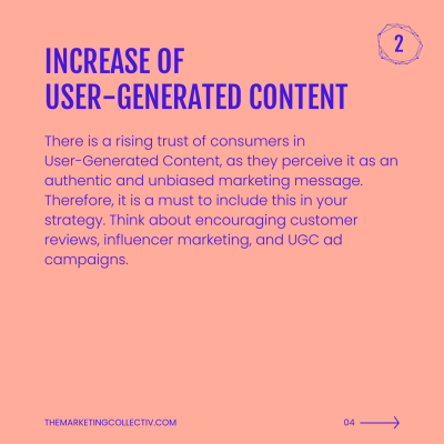 INCREASE OF USER-GENERATED CONTENT