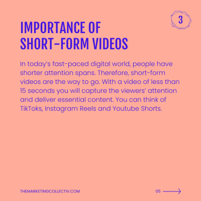 IMPORTANCE OF SHORT-FORM VIDEOS