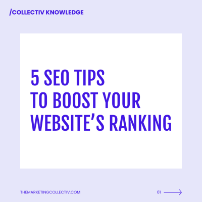 5 seo tips to boost your website’s ranking