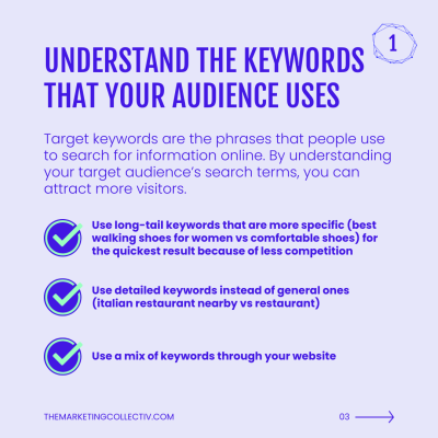 Understand the keywords that your audience uses
